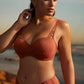 Prima Donna Swimwear: Manuia Padded Balcony Bikini Top Burnt Amber