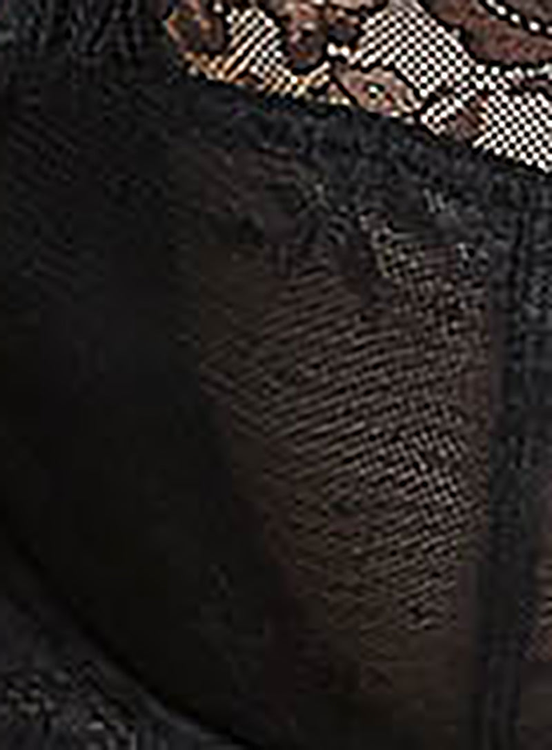Panache: Ana Underwired Plunge Bodysuit Black
