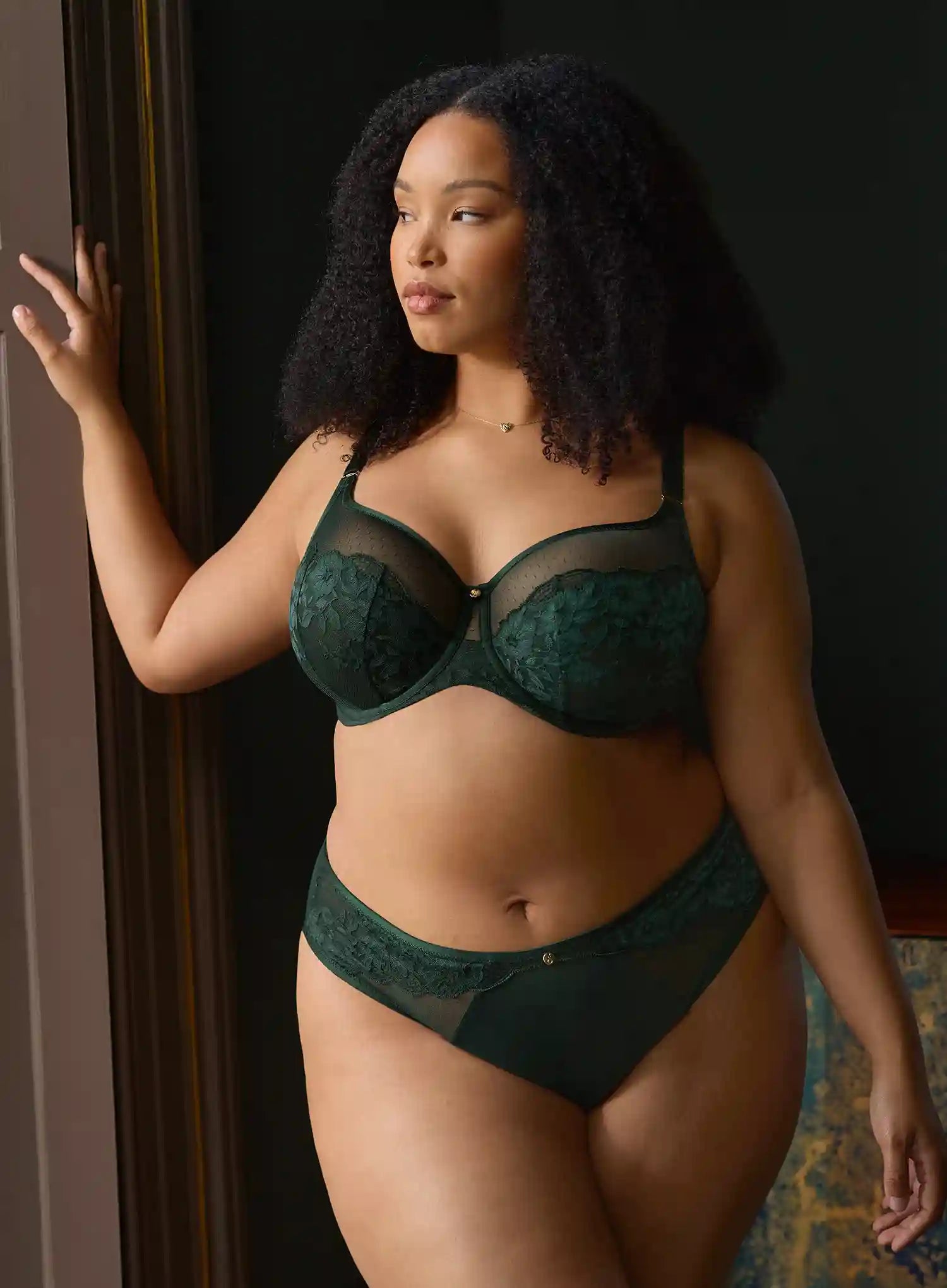 Sculptresse: Josephine Full Cup Bra Forest Green