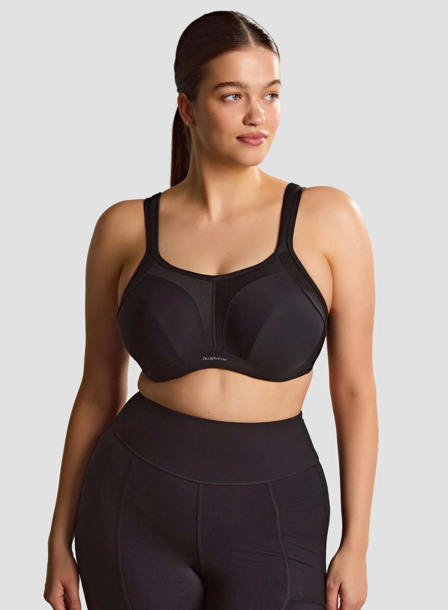 Sculptresse: Activate Non Padded Sports Bra Black