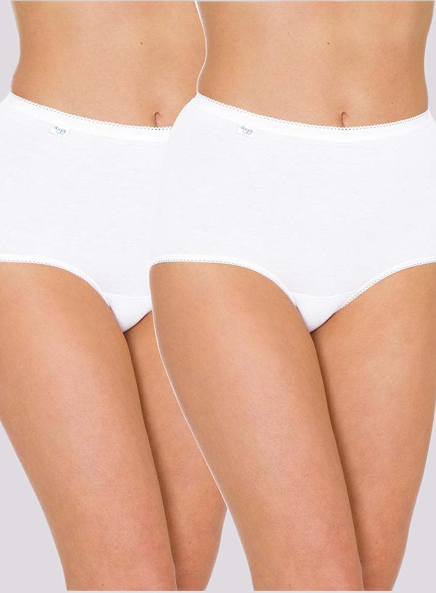 White underwear on a plain background