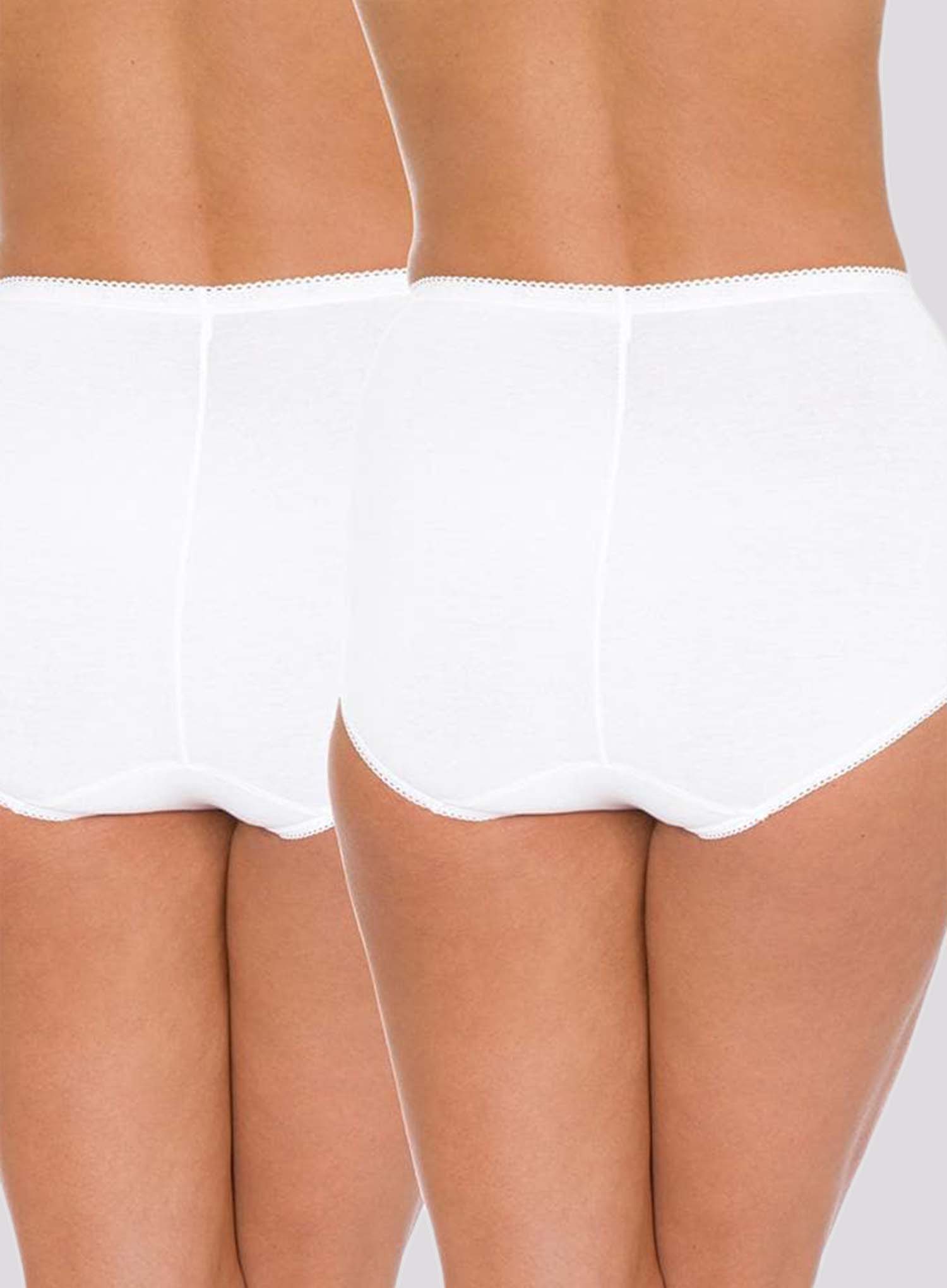 White underwear on a plain background