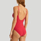 Sea Level: Honeycomb Triangle One Piece Red