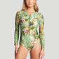 Sea Level: Lost Paradise Long Sleeved Multifit One Piece Green