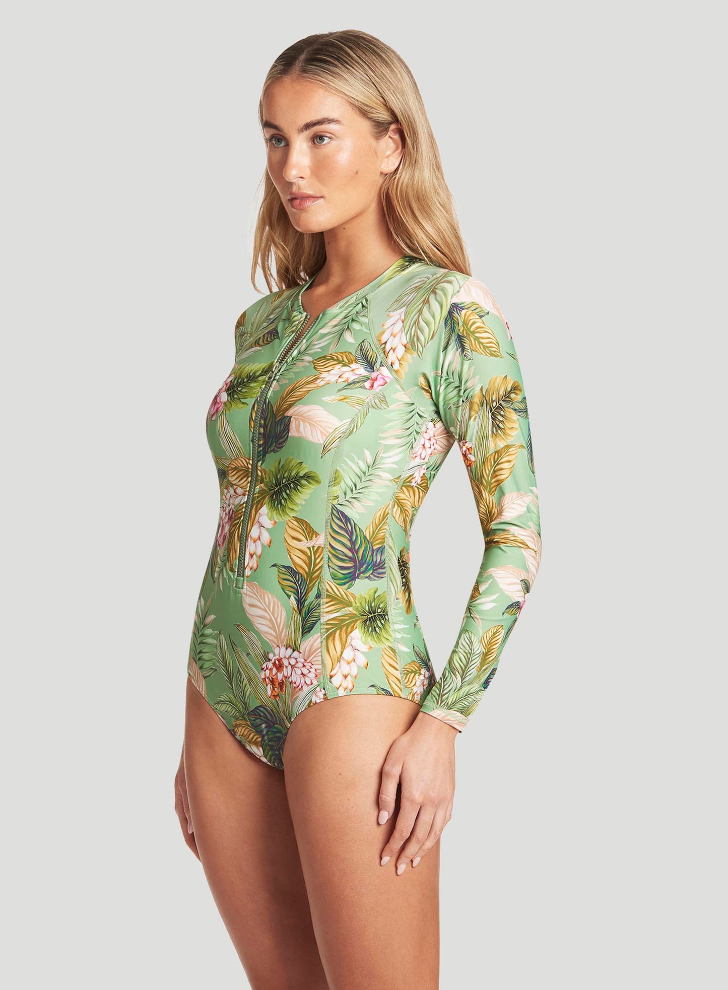 Sea Level: Lost Paradise Long Sleeved Multifit One Piece Green