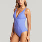 Sea Level: Checkmate Panel Line Multifit One Piece Cobalt