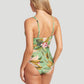 Sea Level: Lost Paradise Panel Line Multifit One Piece Green
