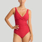 Sea Level: Honeycomb Cross Front Multifit One Piece Red