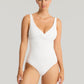 Sea Level: Interlace Cross Front Multifit One Piece White