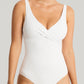 Sea Level: Interlace Cross Front Multifit One Piece White