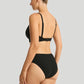 Sea Level: Honeycomb DD E Cup Bralette Bikini Top Black