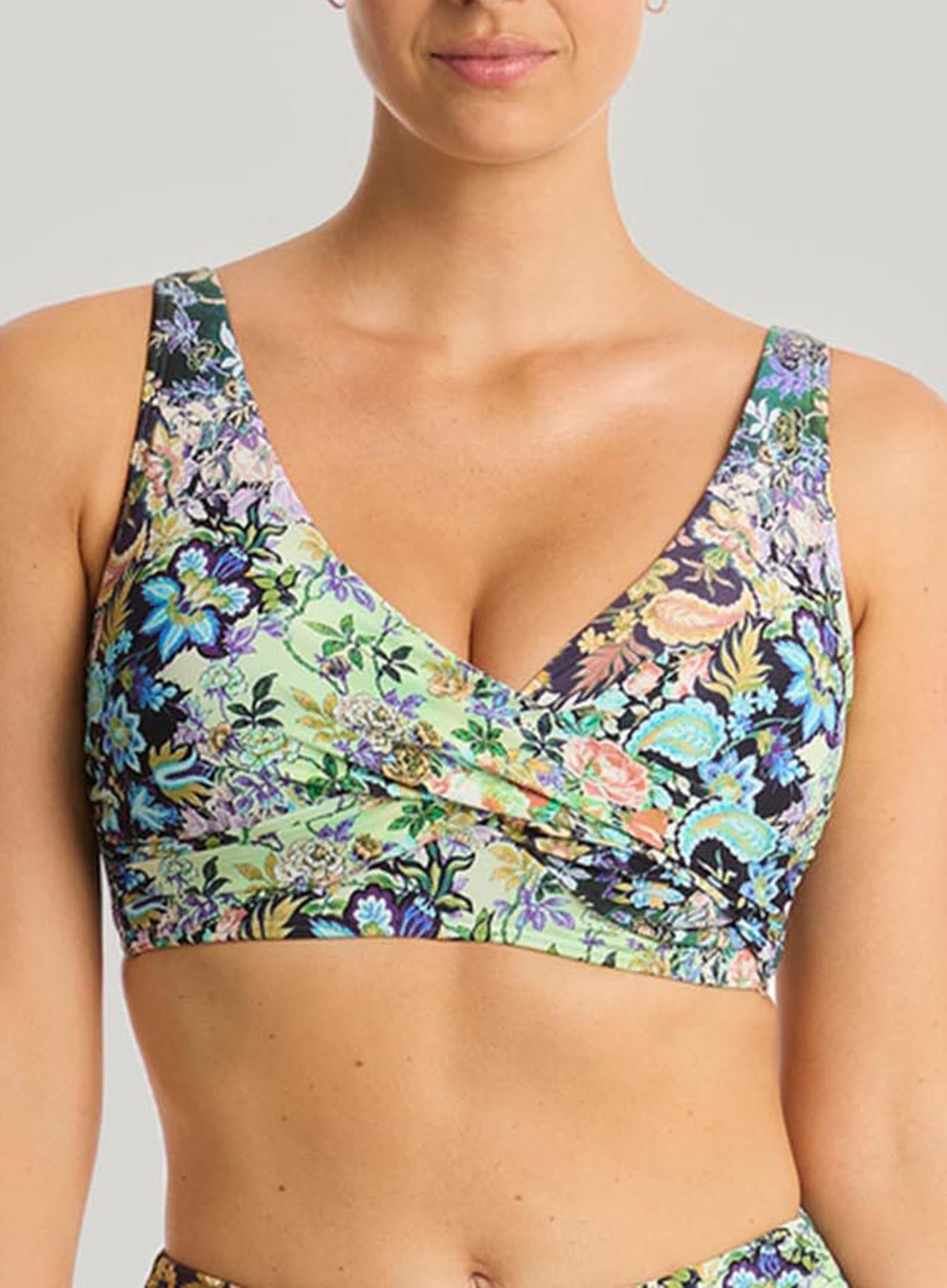 Sea Level Wildflower Cross Front Bikini Top G Cup Sea DeBra's
