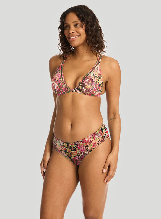 Sea Level: Wildflower Mid Bikini Pant Pink
