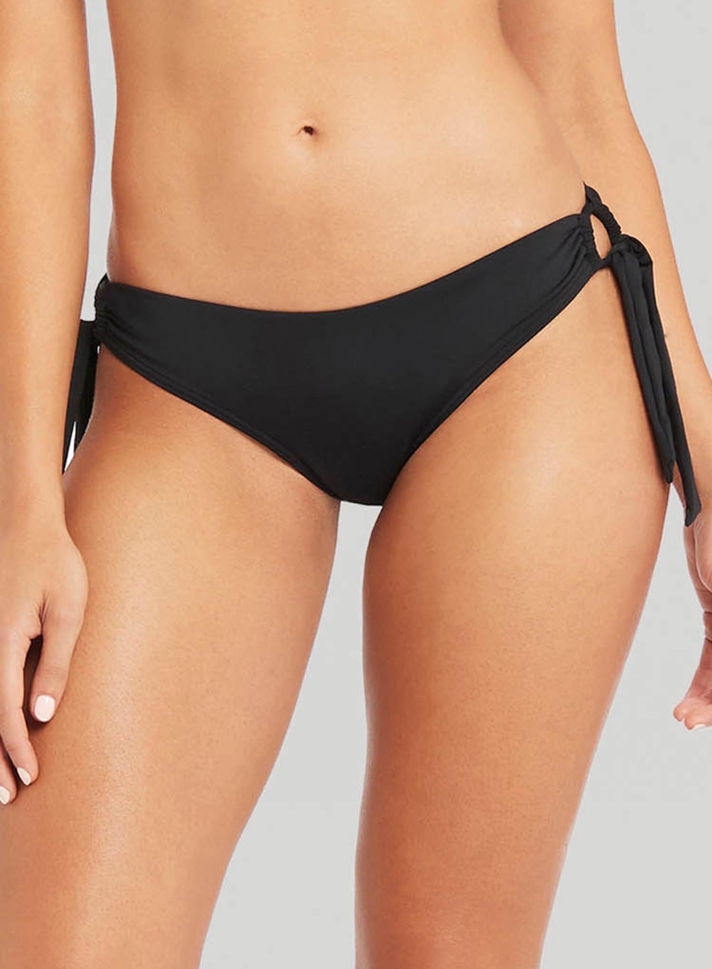 Sea Level: Eco Essentials Tie Side Bikini Brief Black