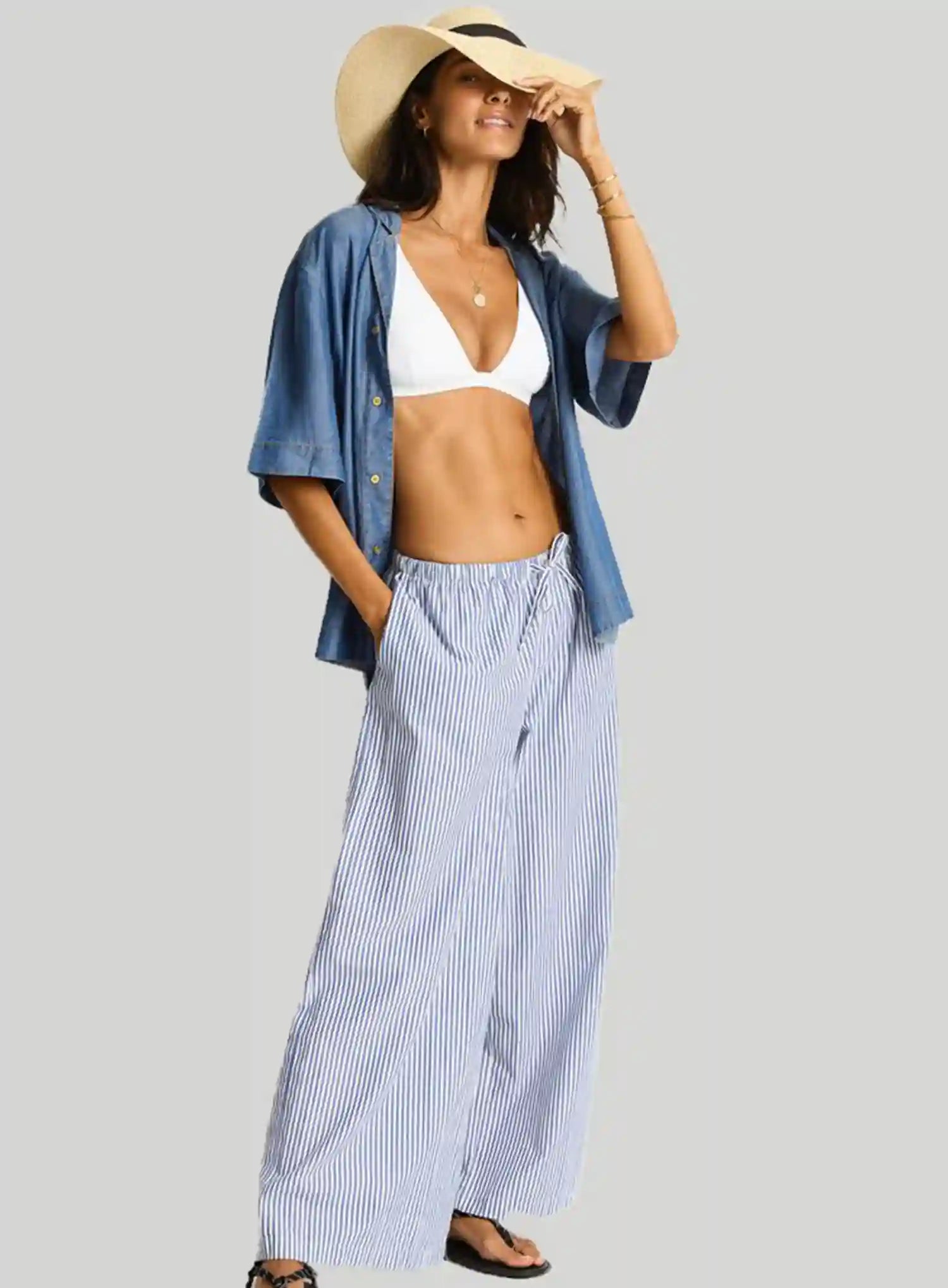 Sea Level: Panama Beach Hat Natural