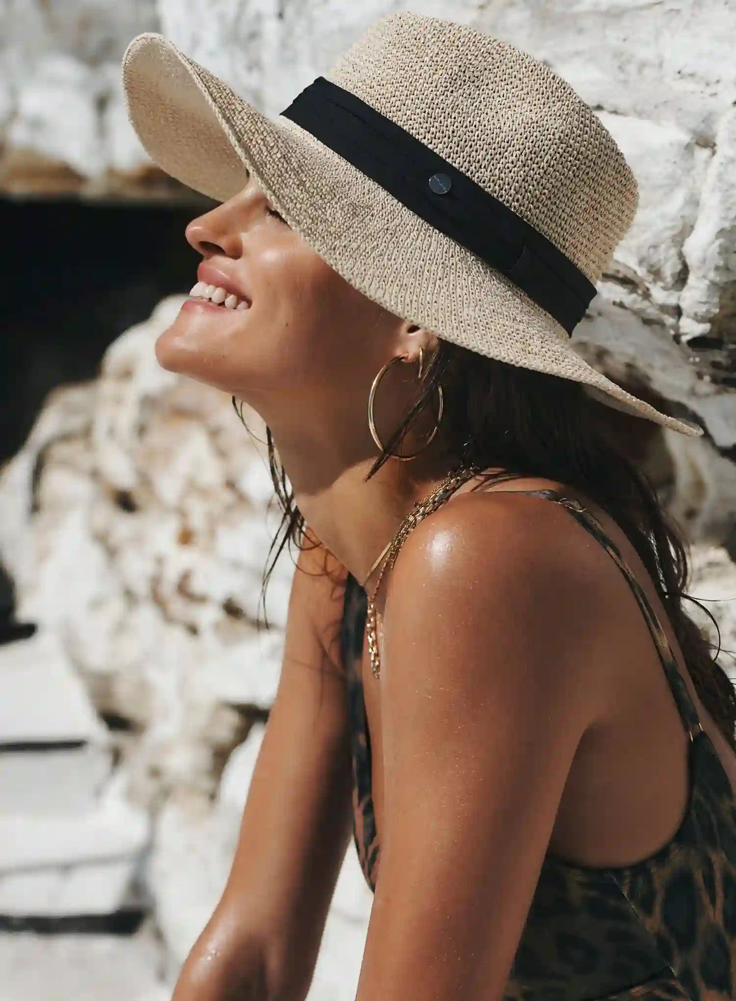 Sea Level: Panama Beach Hat Natural