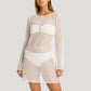 Sea Level: Surf Mesh Cover Up White