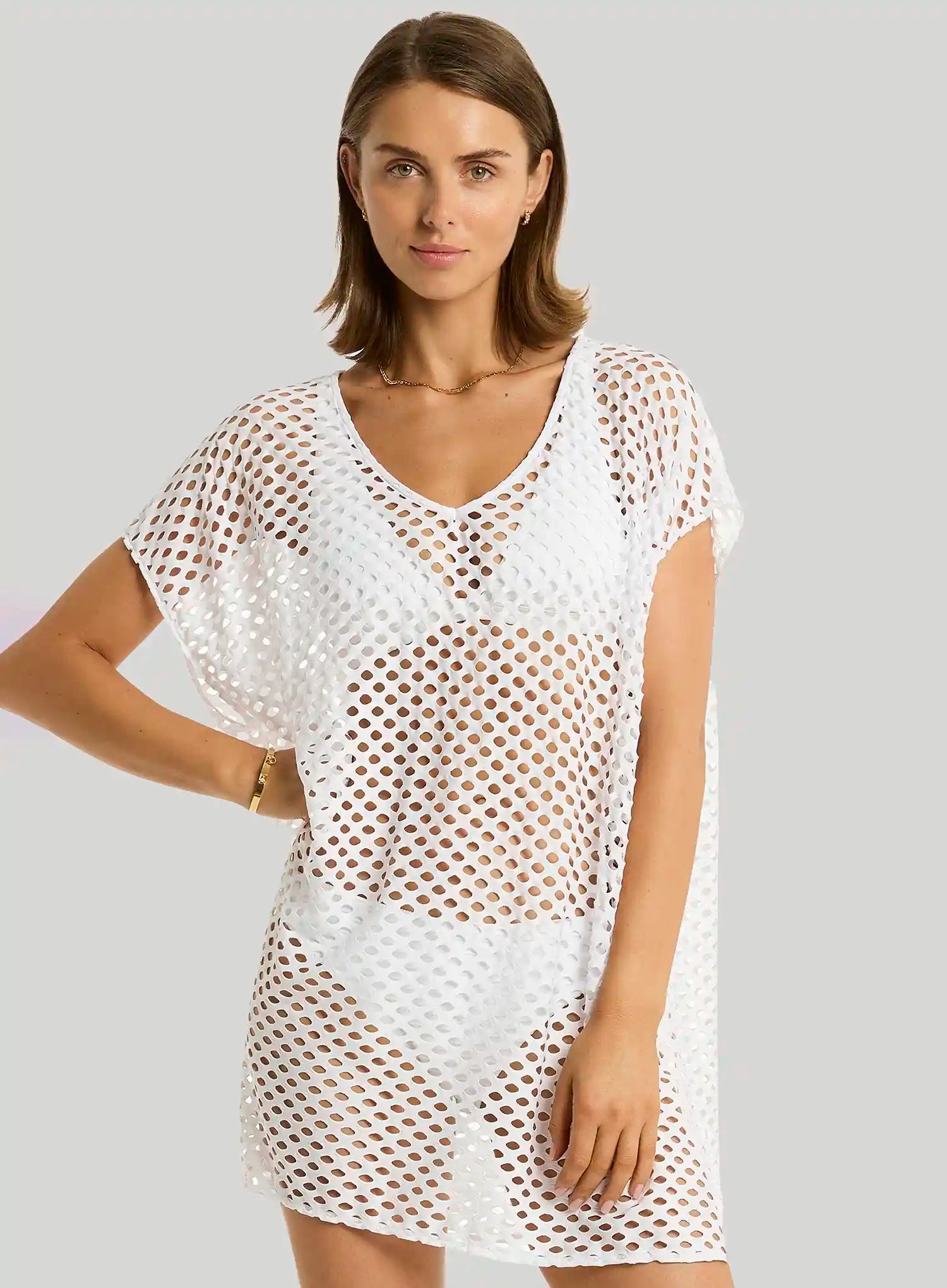 Sea Level: Castaway Kaftan White