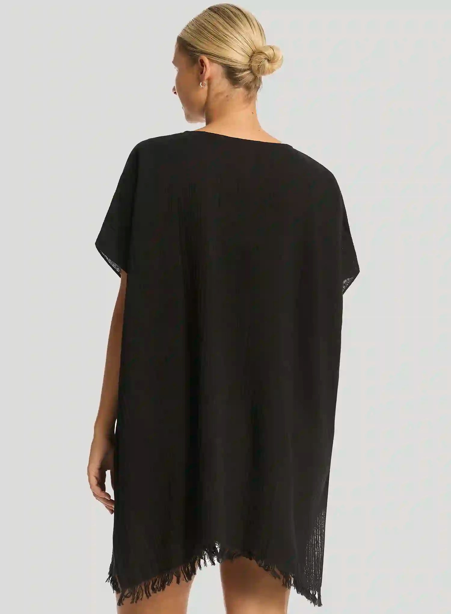 Sea Level: Sunset Kaftan Black