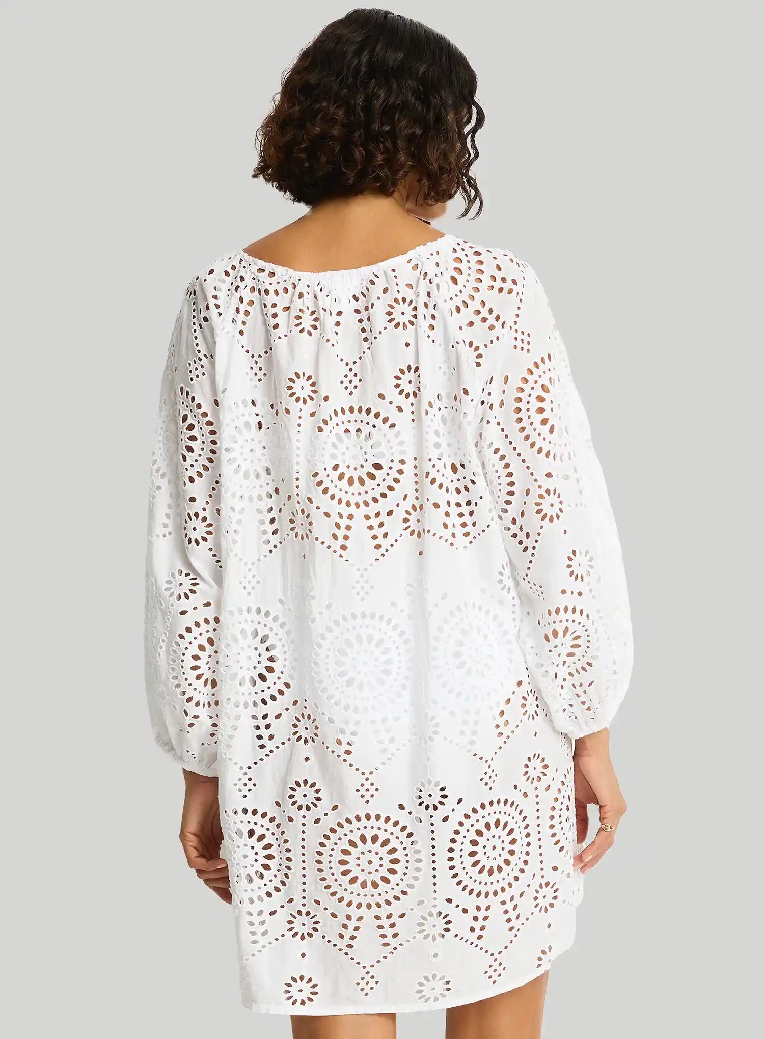 Sea Level: Ibiza Boho Short Dress White