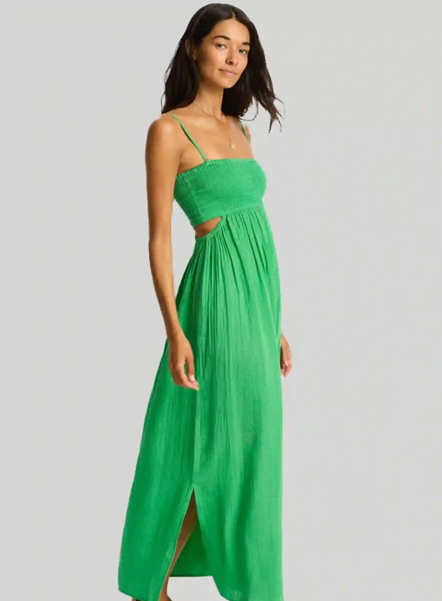 Sea Level: Sunset Cutaway Bandeau Dress Kelly Green Sea Level: Sunset Cutaway Bandeau Dress Kelly Green