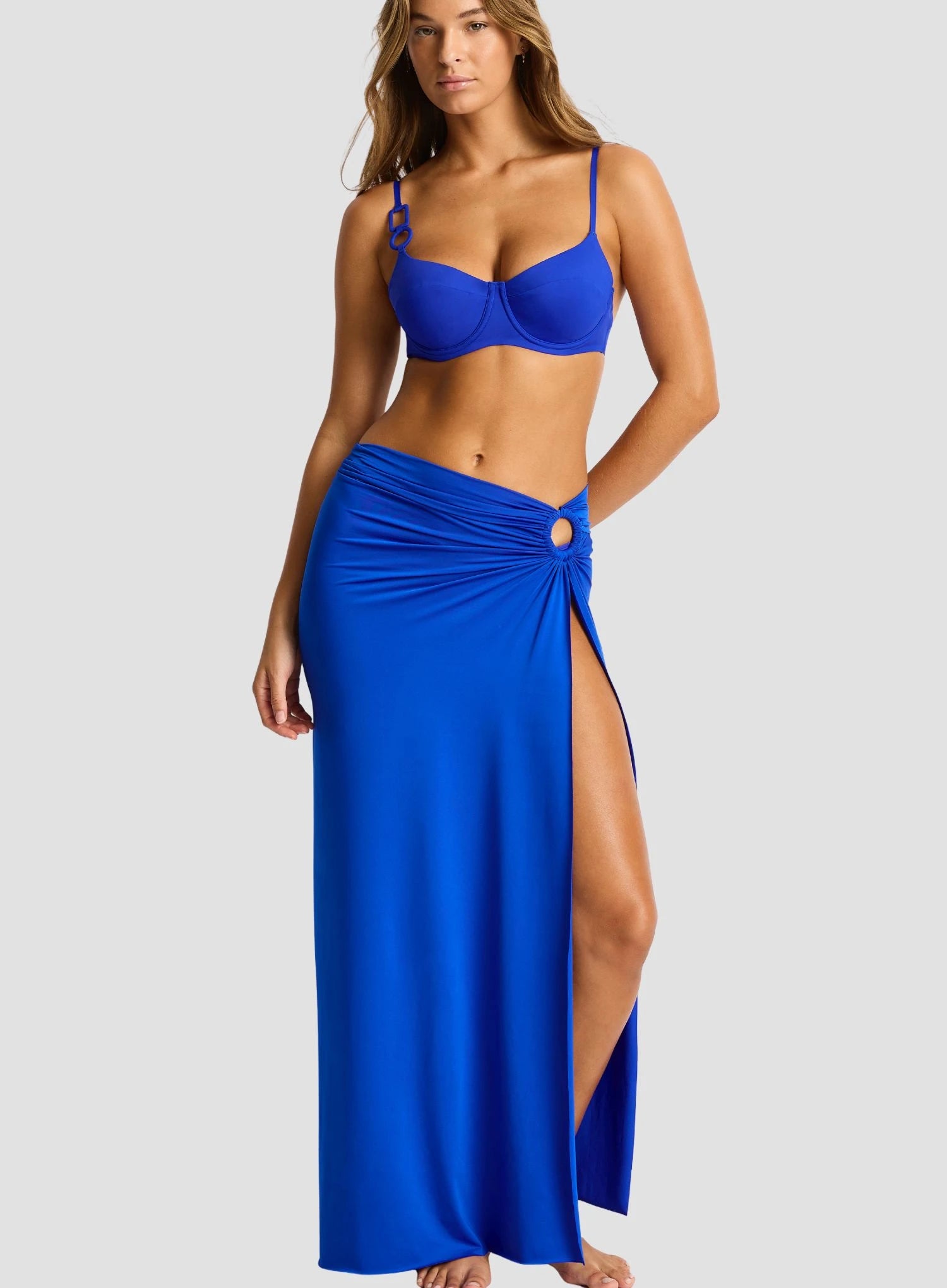 Sea Level: Mythos Ring Cover Up Skirt Cobalt
