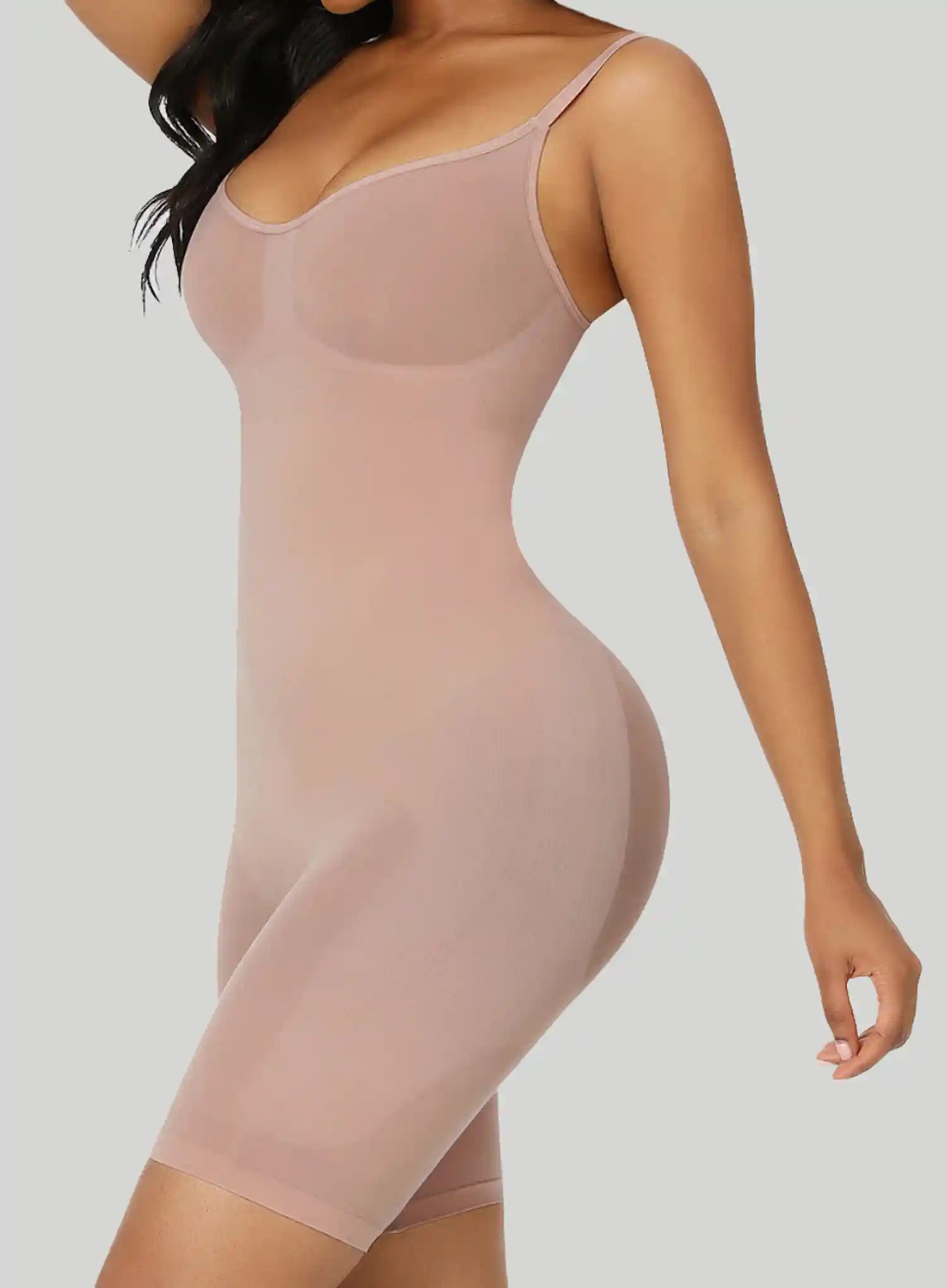 Bzez: Smoothing Sculpt Bodysuit Shorts Bare
