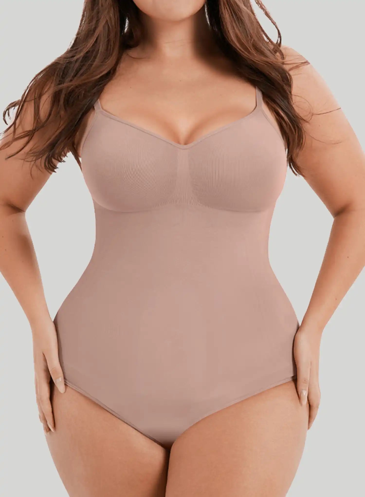 Bzez: Smoothing Sculpt Bodysuit Thong Bare