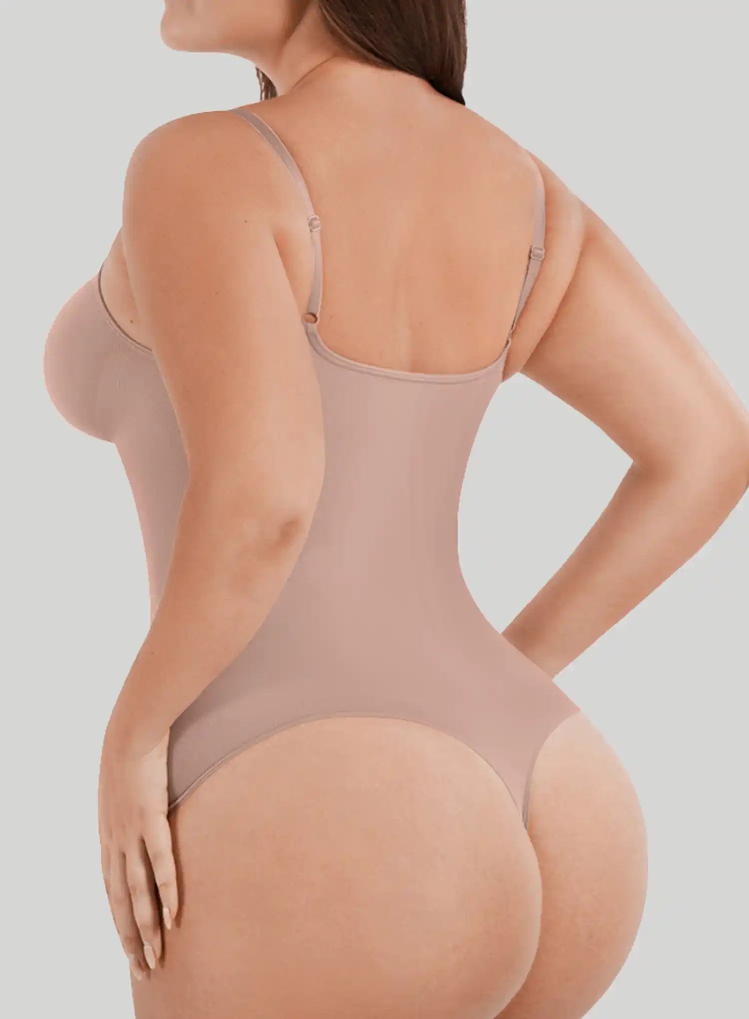 Bzez: Smoothing Sculpt Bodysuit Thong Bare