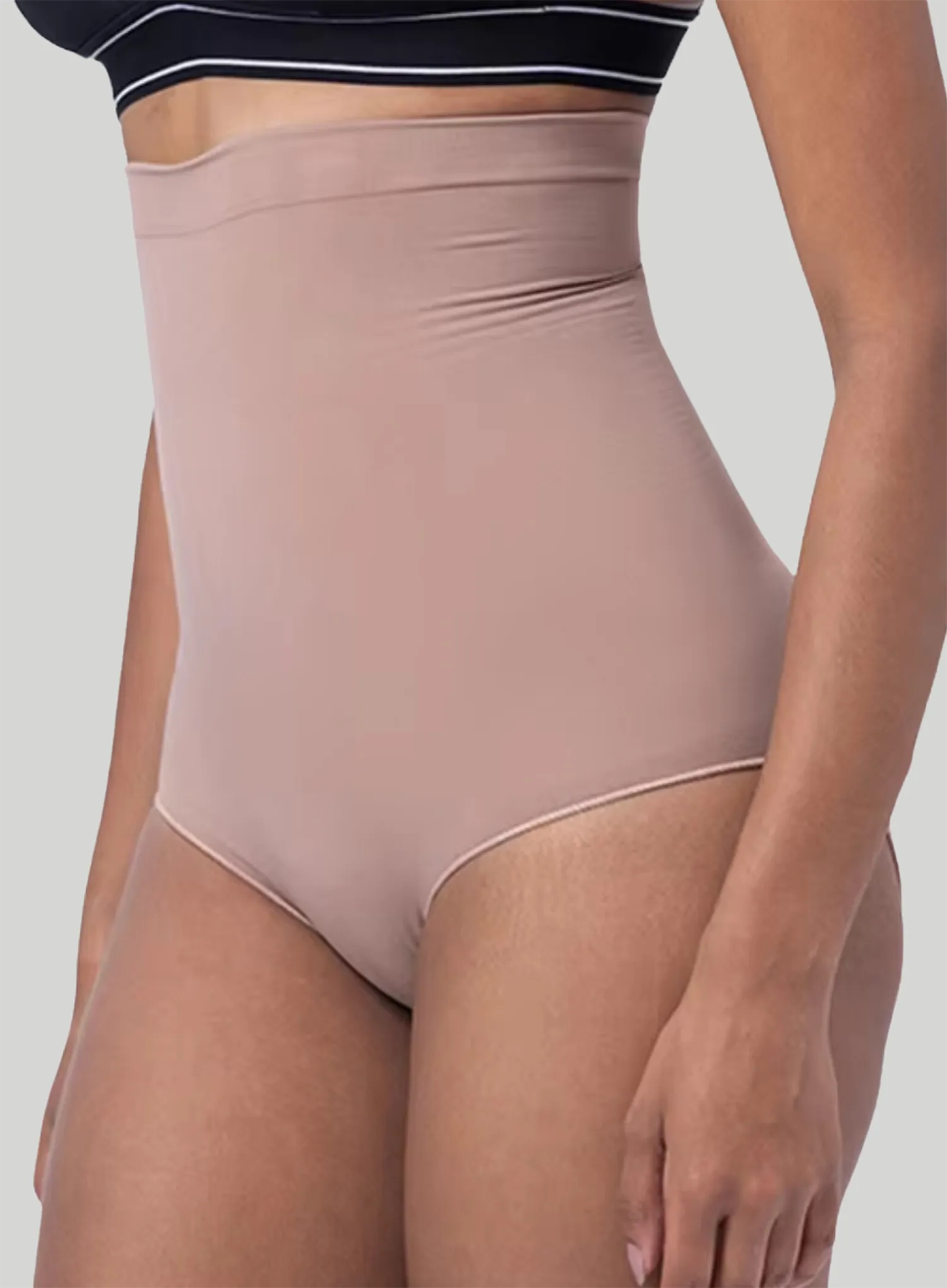 Bzez: Smoothing Sculpt High Waisted Thong Bare