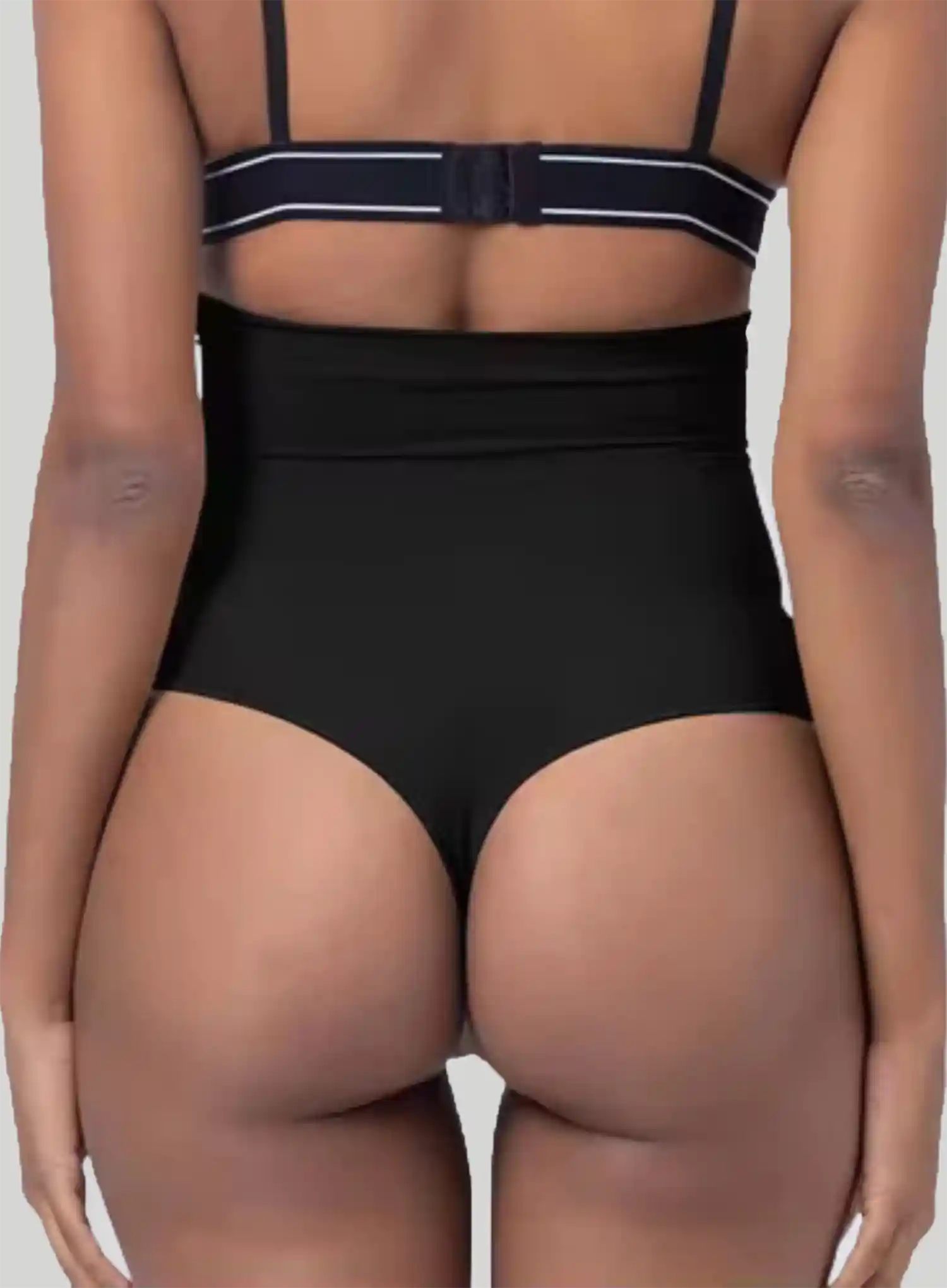 Bzez: Smoothing Sculpt High Waisted Thong Onyx