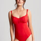 Panache Swimwear: Anya Riva Underwired Balconnet Swimsuit Fiery Red
