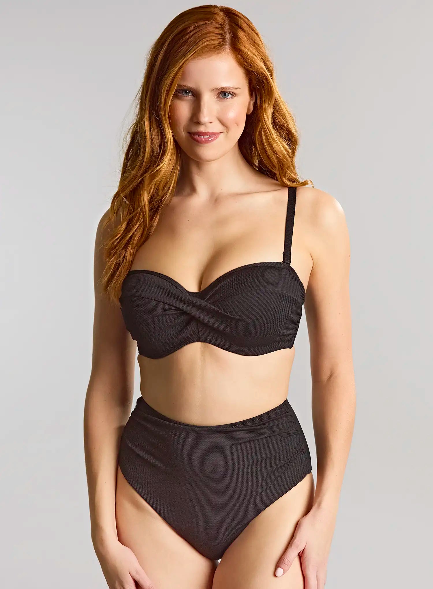Panache Swimwear: Spirit Bandeau Bikini Top Black