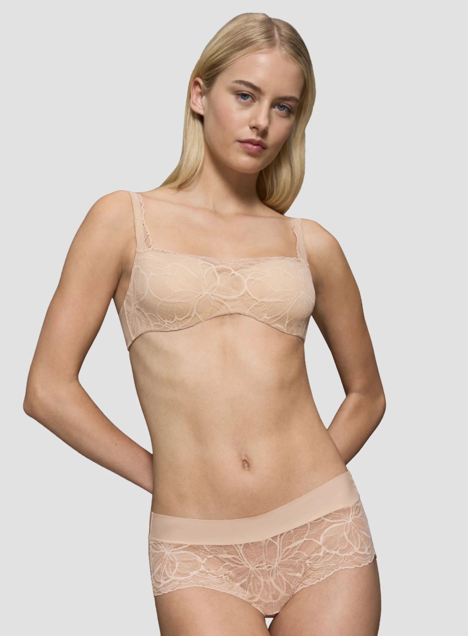 Triumph: Body Make-Up Illusion Lace Balconette Bra Nude Beige