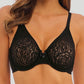 Wacoal: Halo Lace Moulded Underwired Bra Black