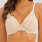 Wacoal: Halo Lace Moulded Underwired Bra Nude