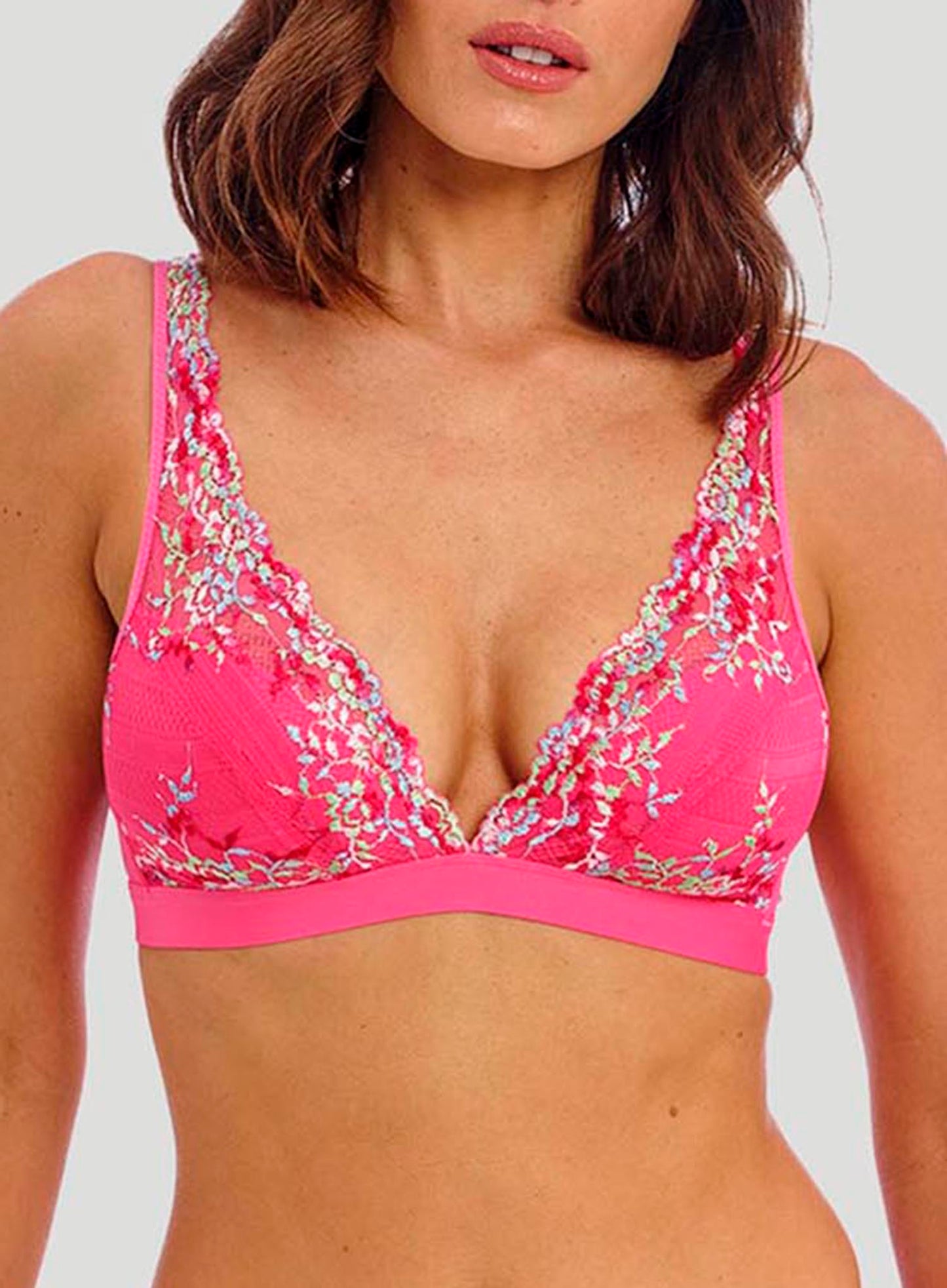 Wacoal: Embrace Lace Soft Cup Bra Hot Pink Multi