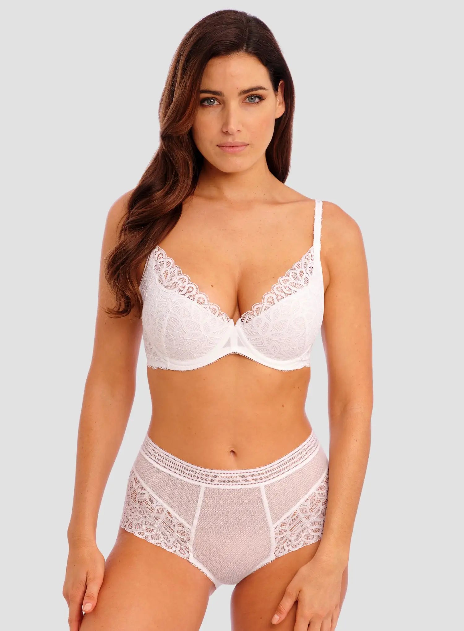 Wacoal: Raffine Underwired Plunge Bra White