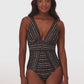 Miraclesuit Swimwear: Cypher Odyssey Soft Cup Shaping One Piece Black Multi