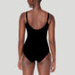 Amoena Swimwear: Manila Full Bodice Mastectomy One Piece Black White
