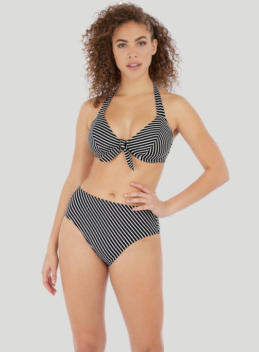 Freya Swimwear: Beach Hut Halter Bikini Top Black