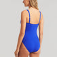 Sea Level: Eco Essentials Twist Front Multifit Swimsuit Cobalt
