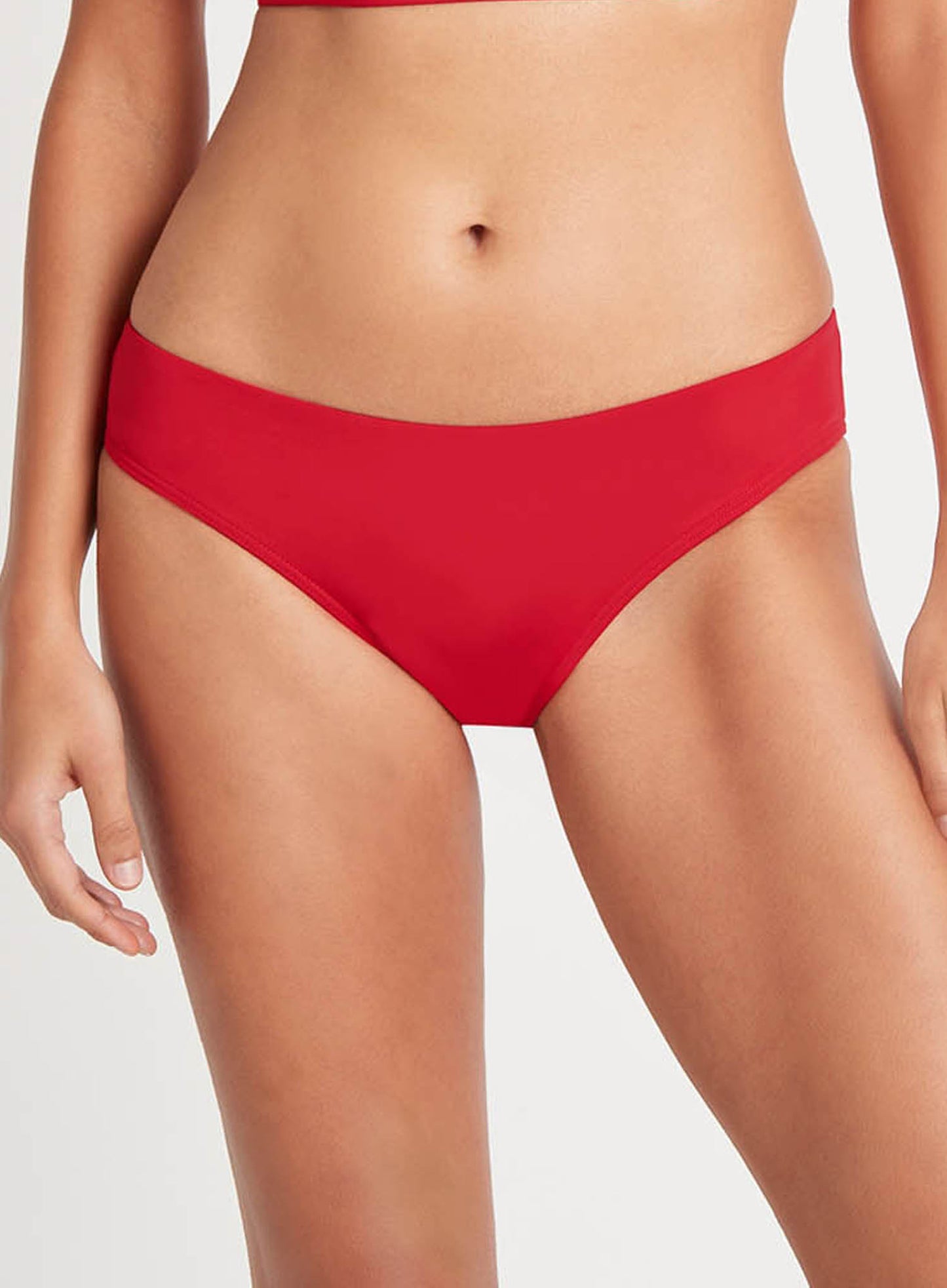 Sea Level: Eco Essentials Regular Bikini Pant Red