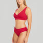 Sea Level: Eco Essentials Mid Bikini Pant Red