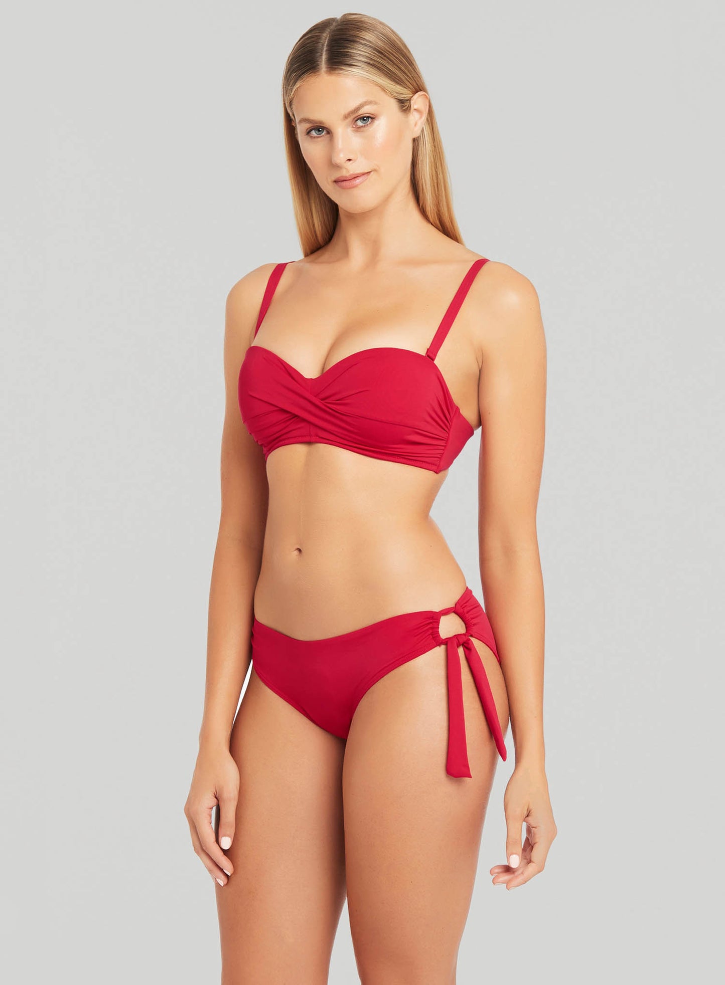 Sea Level: Eco Essentials Tie Side Bikini Brief Red