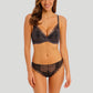 Wacoal: Lace Perfection Underwired Plunge Bra Charcoal